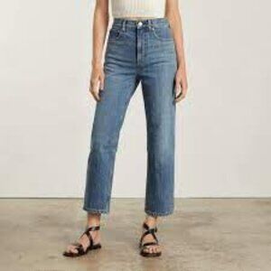 Everlane The 90's Way High Rise Button Fly Organic Cotton Denim 31 Long Jeans